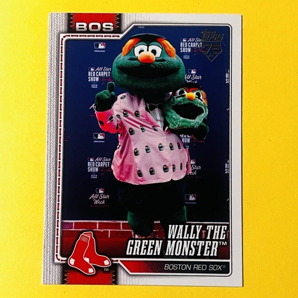 2026 Topps Series 1 Celebration‎ Wally The Green Monster Mascot M-2 Red Sox